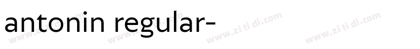 antonin regular字体转换